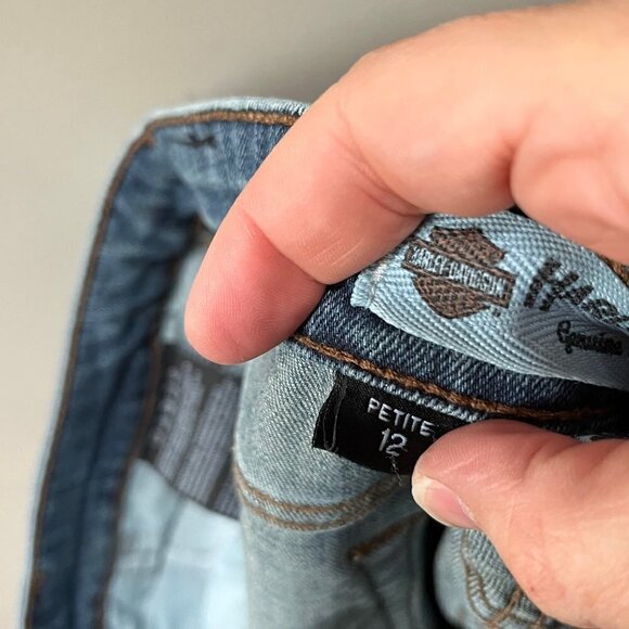 Harley-Davidson‎ Women's Straight Leg Jeans- Size 12P - Picture 8 of 8